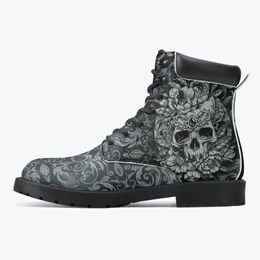 DIY Classic Martin Boots men women shoes Customised pattern fashion cool Versatile Elevated Casual Boots 36-48 16261