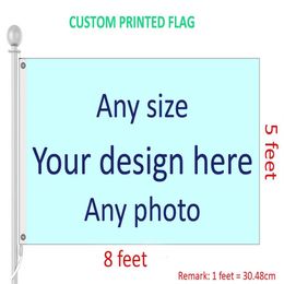 5x8 feet Custom print Flag Banner Any Size Pls provide your Design274C