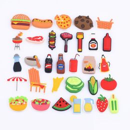 Athletic Outdoor Sell Bbq Designer Charms Custom Food For Design Sandals Charm And Bracelet Drop Delivery Otgan
