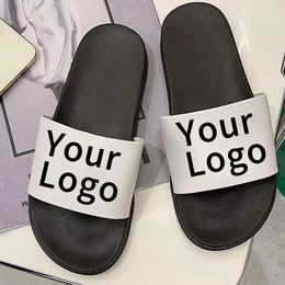 Slippers Personalised Slide Men Slippers Diy Custom Sandals Custom With Home Slippers Rubber Non-Slip Flip Flops Indoor Slippers 230908