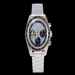 42mm mechanical chronograph limited edition men watch wristwatch Bracelet Manual hand Winding Chrono Movement quality waterpr257a