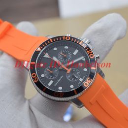 2020 Carbon fiber Bezel mens Automatic Watches Nylon Leather Strap Wristwatches 43mm Steel Black PVD Case Folding Clasp Uhren238U