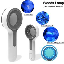 Face Care Devices Woods Lamp For Skin Analyzer Machine Ultraviolet Lamp Uv Skin Examination Beauty Test Magnifying Analysis Vitiligo Lamp 230908
