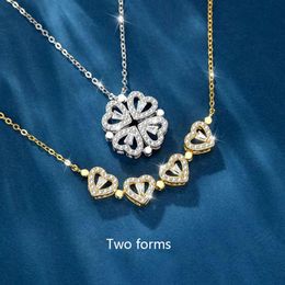Designers necklace luxurys Four Leaf Clover pendant necklace with diamonds necklaces fashion temperament versatile Jewellery Valenti292T