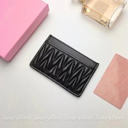 Designer Card Holders Women Mini Wallet 2023 Fashion Genuine Leather Luxury Coin Pocket Ladies Purse New Credit Cards Holder 4 Col225f