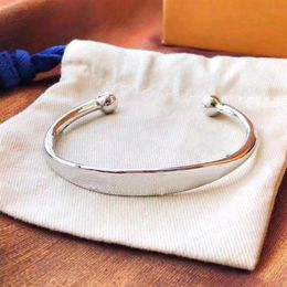Top Quality 925 Sterling Silver Bracelet Opening Adjustable Support Silver Bracelet for Men and Women Jewellery Bracelet Fashion Tre3065