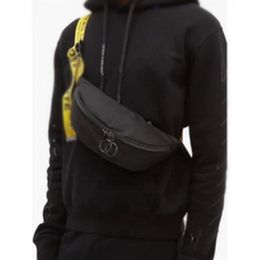 New MINI Men waist bags Yellow straps canvas belt Shoulder Bag chest bag multi purpose satchel zipper205A