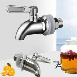 Bathroom Sink Faucets Spigot For Beverage Dispenser Stainless Steel Metal Jar Juice Cold Drink Wine Beer Replacement Faucet 40JE257C