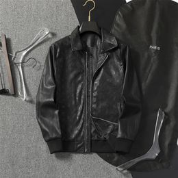 Fashion Men's Jackets Men Leather Jackets Zipper Male Biker Coat Flight Suit For Recreational Sport Coats279E