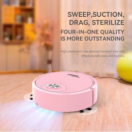 Smart Home Control USB Charging Vacuum Cleaner Sweeping Robot Mop Machine Pet Hair Hard Floor Carpet Suction Cleaning Appliance 230909