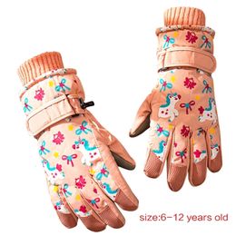 Children's Finger Gloves Children Thicken Winter Ski Riding Warm Breathable Girl Boy Mittens Cosy Unisex Hand Warmers 230909