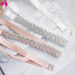 Wedding Sashes Molans 2021 Rhinestones Bridal Belt Diamond Dress Crystal Sash Bridesmaid Belts Accessories245c