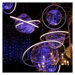 Party Decoration Hanging Wedding Starry Sky Props Space Ball Fantasy Arrangement Chandelier Window Ceremony Drop Delivery Home Garde Otwhs