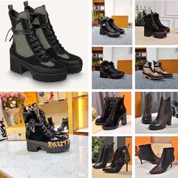 Thick Heel Martin Boots Womens Thick Sole Genuine Leather Mid Heel Lace up Mid Sleeve Lace up Women's Boots Fashion Versatile Short Boots