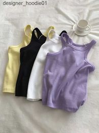 Women's Tanks Camis 2023 Women Tank Tops Sexy Cropped Top Female Women Summer Camisole Camis Black White Sport Clothes For Women L230909 L230909