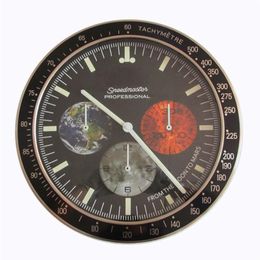 34CM Luxury Modern Design Wall Clock Metal Art Watch Clock Relogio De Parede Horloge Decorativo with Corresponding s 201118231p