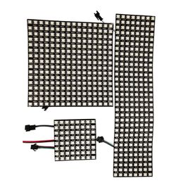 WS2812B RGB 5050 SMD Flexible Modules 8x8 16x16 8x32 Pixel Panel Matrix Screen WS2812 IC Led Module Individually Addressable DC5V272f