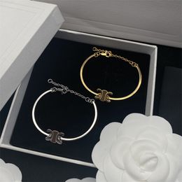 New Designers Fashion Trendy Bracelets Luxury Gift Bracelet Womens Designer Jewelry Women Ornaments Silver Gold Chain Wedding Party Chains