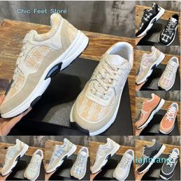 Designer Sneakers Channel Women Shoes Classic Calfskin Sneakers CCity Sneaker Casual Style Suede Tweed Leather Trainers Lace-Up Sports Shoe Size