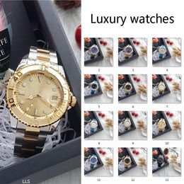 Luxury Date Automatic Watches Stainless Steel Dive Blue Gold Ceramic Circle Master 41mm Mens Watch Relo-gio 13colors234M