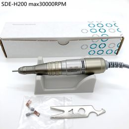 Nail Manicure Set Drill Pen 30000RPM SDE H200 Handpiece For Marathon STRONG210 control box Electric machine Nails handle Tool 230908