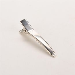 400pcs Diy Alligator Flat Metal Women Hair Clip Barrette Single Prong Girls Hairpins For Bow 35 45mm Clips Base258i