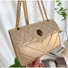 Evening Bags Rhombus Single Shoulder Bag Chain Messenger Elegant And Fashionable Women 2023 Summer Small Square Metal Buckle 230908