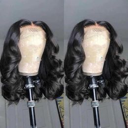 Nxy Lace Wigs Body Wave Front Bob 13x4 Human Hair 180% Brazilian Remy Short Water 4x4 Closure for Women 230106202k