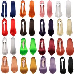 Cosplay Wigs Long Staight Cosplay Wig Heat Resistant Synthetic Hair Anime Party Wigs Women Cosplay Accessories Free Wig Cap 230908