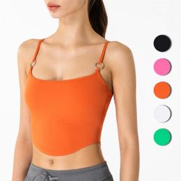 2022 High Quality Align LU-07 LU Yoga Wear Fitness Sports Running Outdoor Shockproof Vest Quick Dry With Chest Pad Sling Bra Under262c