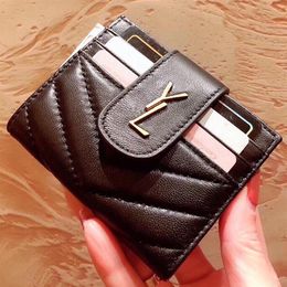 Mens Designer Leather Wallet For Women Fashion Luxury Card Holder Womens Coin Pocket Credit Purse Small Wallets Classic Card Holde195C