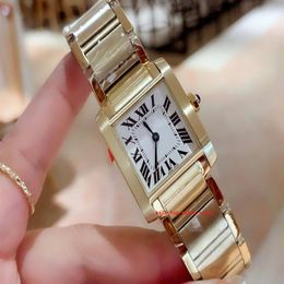 Topselling classic 3 styles 18K Gold woman Wristwatches Sapphire glass 20mmx25mm 25mmx30mm border VK Quartz Movement High Quality 245x