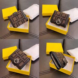 Wallets Short Tri-fold Wallets Designer Wallet For Women F Letter Designer Bag Card Holder Coin Multi-Purpose Cardholder Lady Coin3251