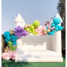 outdoor activities 13x13ft-4x4m Inflatable Wedding Bounce white House Birthday party Jumper Bouncy Castle233Y
