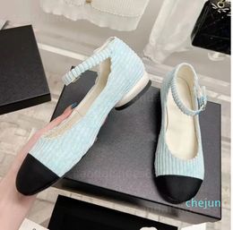 ballet pumps flats designer shoe mary janes dress shoes soft leather flower buckle women lambskin pink white black light blue gree