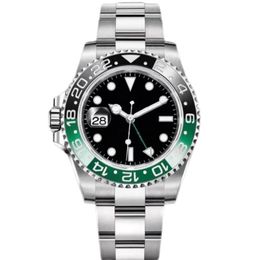 2022 left-handed new mens gmt watch 40mm Green black ceramic Sprite circle Mechanical Automatic Sapphire mens men Wristwatch no bo311s