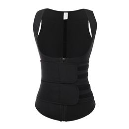 Women Waist Trainer Corset Zipper Hook Shapewear Double Control Body Shaper Tummy Fat Burning Waist Cincher32503322726