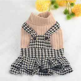 Dog Apparel Winter Pet Clothes Couple Clothing Dress Jumpsuit Cat Puppy Yorkshire Pomeranian Shih Tzu Small Costume Outfit