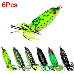 Baits Lures ThornsLine Frog Type Topwater Fishing Lure Silicone Thunder 7CM Double Propeller Soft Bait Artificial Wobbler For pesca 230909