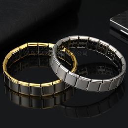 Link Chain ed Stainless Steel Magnetic Bracelet For Women Healing Bangle Balance Health Men Care Jewelry297k