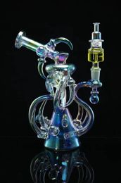 Manufacture Thick Glasses Hookah Set Oil Rig Beaker Glass Bong Water Pipes Dab Rig Catcher Thick Material For Water Bongs