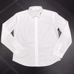 Mens Designer Shirts Brand Clothing Men Long Sleeve Dress Shirt Hip Hop Style High Quality Cotton 2021New Arrival 140292z
