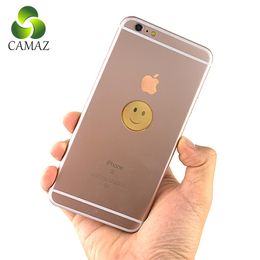 CAMAZ 24k Gold Anti Radiation Sticker EMF Protection Sticker Circle Smile EMR Negative Ions Sticker For Free Shipping
