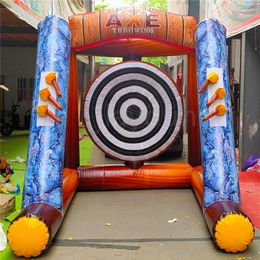 Outdoor games PVC Interactive Competition Inflatable Axe Throwing Games Carnival Sports Athletic Target Shoot Throw Toss Dart Stic243v