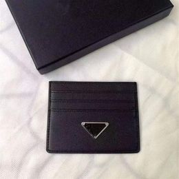 BOX Designer Credit ID Card Holder Purse Luxury Slim Sheepskin Leather Wallet Money Bags Big Plaid Cardholder Case for Men Women F188A