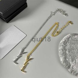 Pendant Necklaces Designer Jewellery Pendant Necklaces Luxury Brand Necklaces Designer Letter Necklace Chains For Men Fashion Womens Wedding Party Ornaments x0913