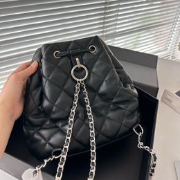 Fashion Designer 23B Retro Classic Backpack Large Capacity Luxury Bag High Quality Leather Bag Metal Chain Girls' Travel Bag Party Bag