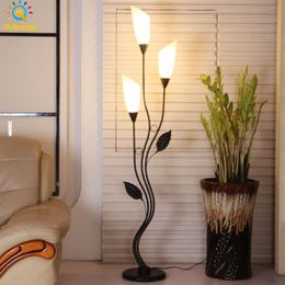 LED Floor Lamp Acrylic Iron 3 Colours Dimmable Corner Light Home Living Room Study Store el Standing Lighting Lamps with remote280T