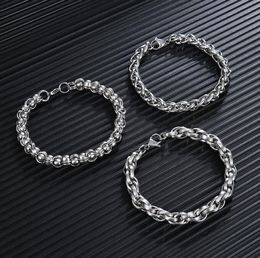 Beaded New Creative Chain Bracelet Jewelry Flat Sier Necklace For Men Women Perfect Wedding Birthday Festival Gift Tide Mens Stainle Otzoe