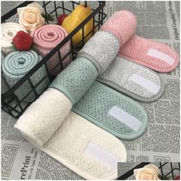 Towel Adjustable Spa Head Band Super Waterproof Hair Washing Make Up Lady Pineapple High Quality Drop Delivery Home Garden Textiles Dhwx9